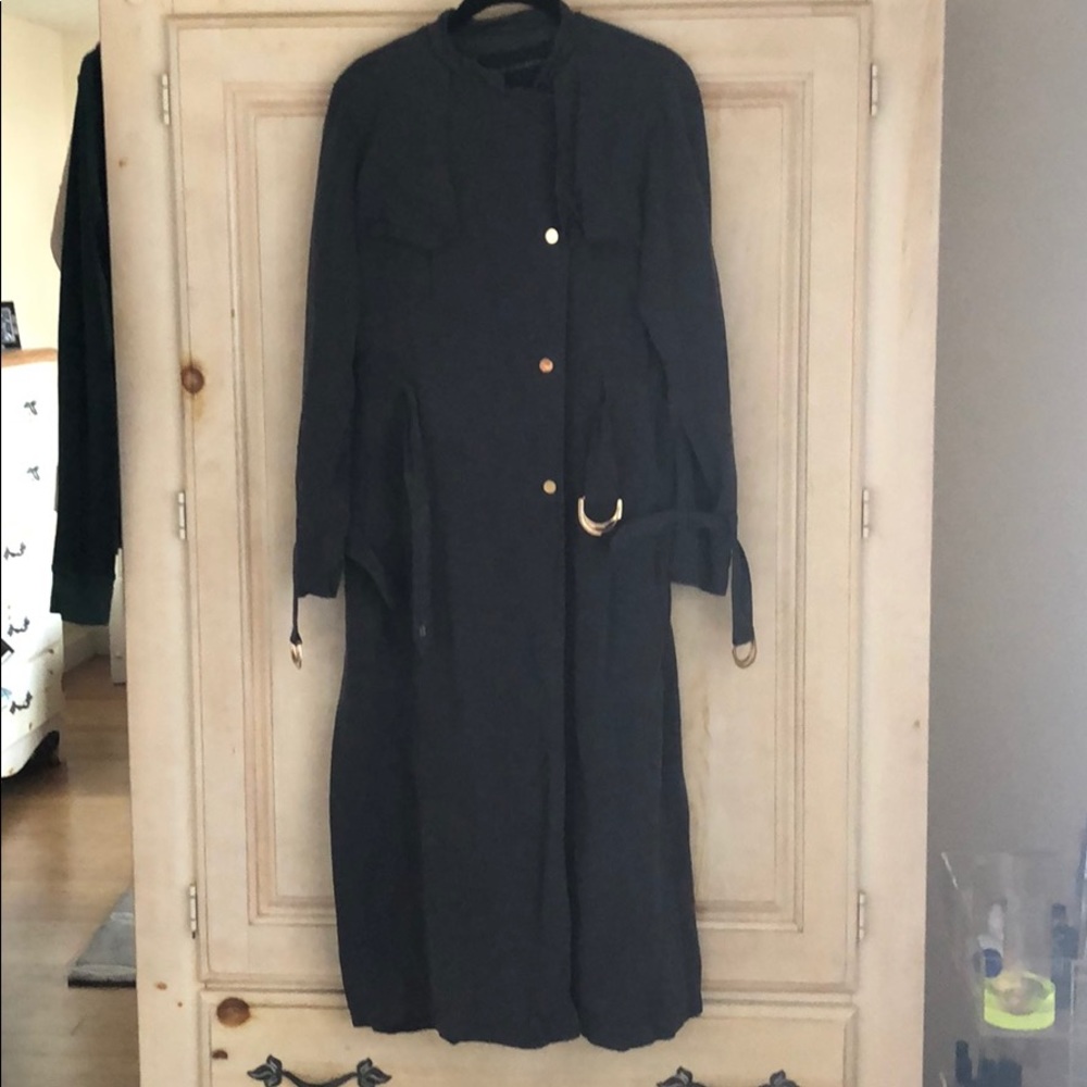 Desert draped belted coat